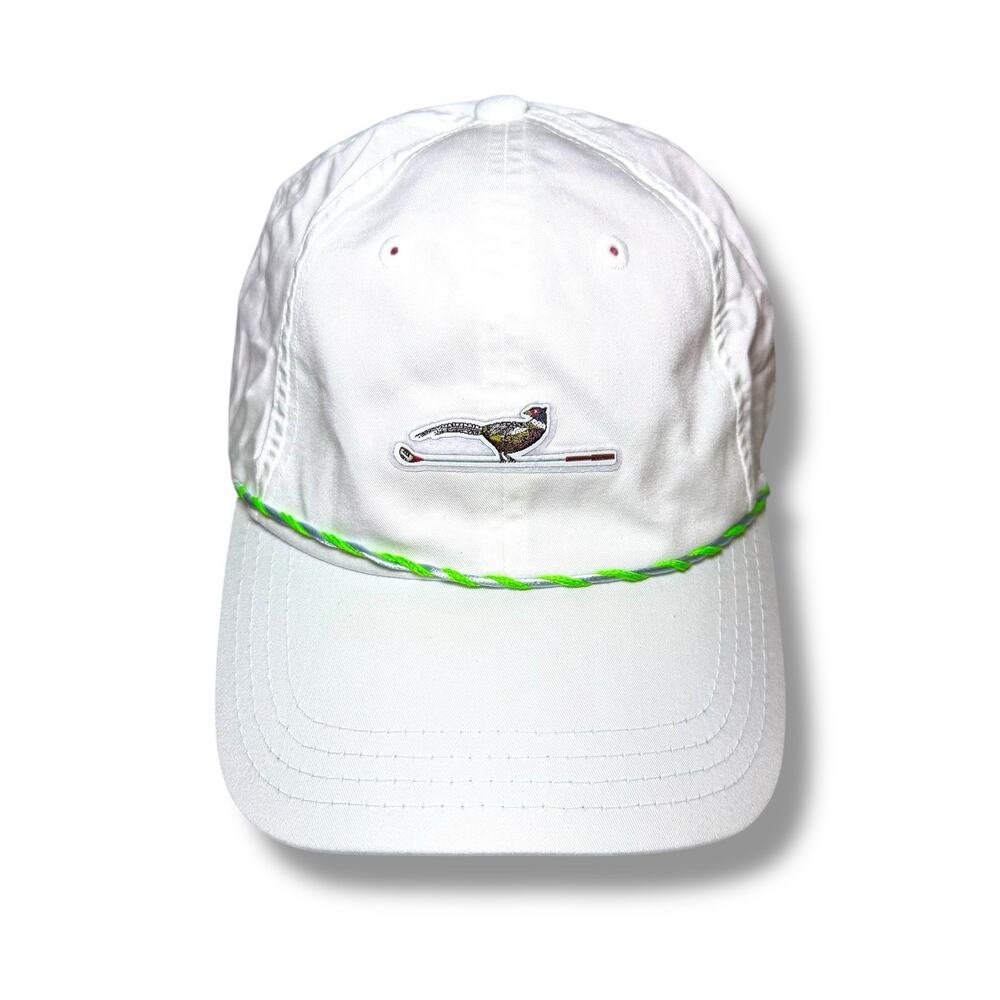American Needle Ozarks National Golf Hat White Rope Cap Green Underbill Bird